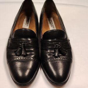 Pierre Cardin Black Tassel Loafers